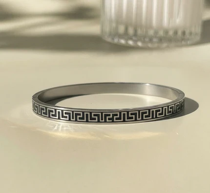 Greek Key Bangle