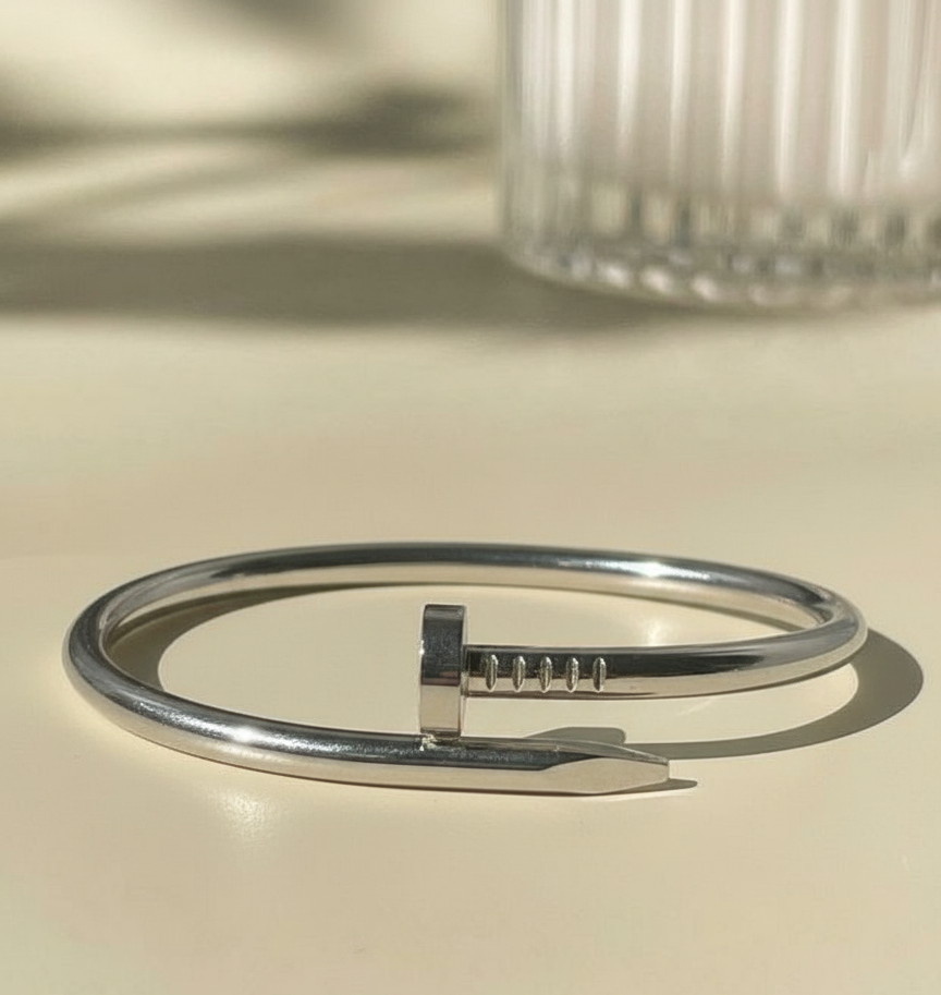 Silver Nail Bangle