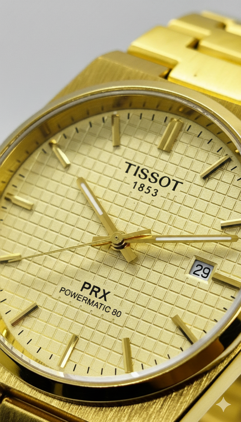 "Elanore Golden Horizon" Tissot PRX Timepiece