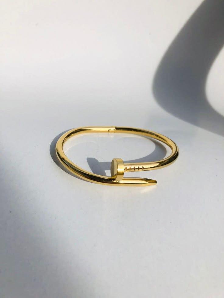 Gold Nail Bangle
