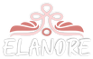 Logo of ELANORE with a design element on a white background